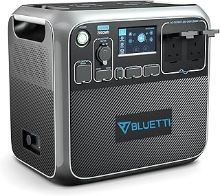 Centrale électrique portable bluetti ac200p, batterie de secours lifepo4 2000 wh avec 2 prises ca 2000 w (crête 4800 w), générateur solaire pour camping en plein air, voyage en camping-car, usage domestique (panneau solaire non inclus). Diaytar Sénégal : Achetez plus, dépensez moins