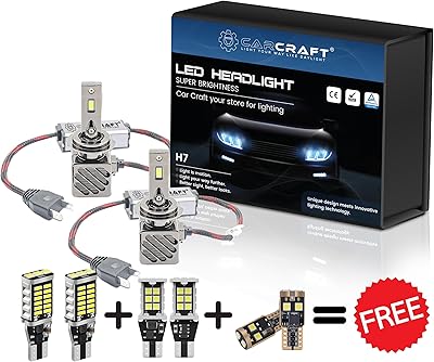 Ampoules de phare led carcraft h7 130 w 30 000 lumens