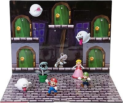 Jeu de cache-cache d'halloween super mario boo mansion pour enfants avec 10 figurines