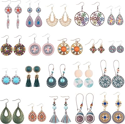 20 paires de boucles d'oreilles bohème dauphine boucles d'oreilles pendantes vintage boucles d'oreilles boho ensemble boucles d'oreilles pendantes en alliage boucles d'oreilles longues boho pour femmes. Achetez malin avec Diaytar Sénégal, votre partenaire shopping 100% digital