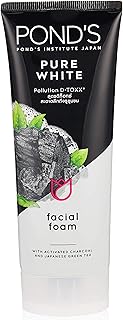 Nettoyant moussant pour le visage pond's pure white avec formule au charbon actif