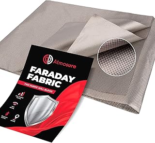 Tissu atmosor faraday (44" x 36") - bouclier 5g et emp pour la maison