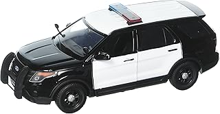 Voiture de police ford interceptor non marquée, noir/blanc 1/24 76958