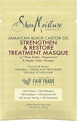 Masque de soin capillaire à l'huile de ricin noire jamaïcaine shea moisture