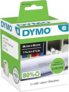 Affiche de titre dymo 89 mm x 36 mm 2 x 260 étiquettes