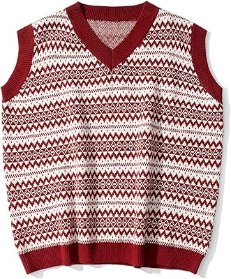 Zoikom gilet pull pour hommes, gilet sans manches bloc de couleur hommes automne streetwear pull col en v rétro lâche pull tricoté décontracté hommes (couleur : bleu foncé, taille : m). Le discount haut de gamme, c'est possible avec Diaytar