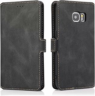 Housse en cuir pour samsung galaxy s7 edge, design portefeuille avec fente