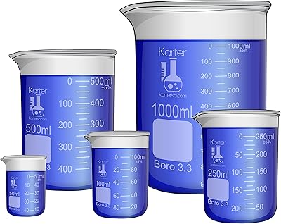 Bocal en verre borosilicate à profil bas carter scientific 213a2 paquet de 5