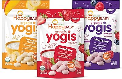 Happy baby yoga yogourt glacé biologique, fruits et collations séchées, pack varié de 3 saveurs, 3 ml. Votre satisfaction, notre priorité chez Diaytar