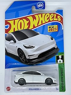 Hot wheels tesla model y blanc hw green speed ​​​​​​