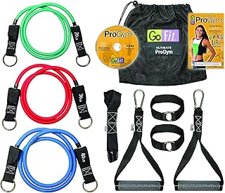 Ensemble de gymnastique portable gofit pro gym extreme avec tubes de résistance