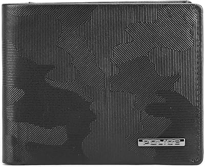 Portefeuille en cuir rfid berry black pour hommes, noir, pièce de monnaie, décontracté