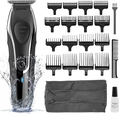 Tondeuse à barbe wahl pour homme tondeuse cheveux aquablade kit de toilettage