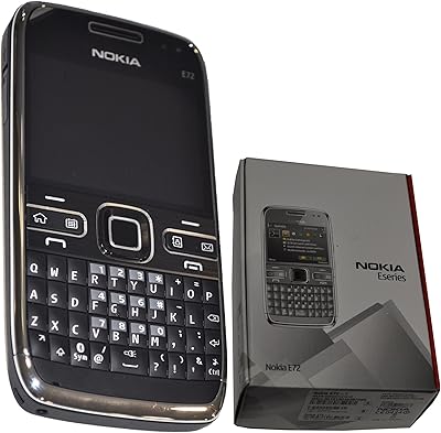 Nokia e72 1 250 mo qwerty zodium noir téléphone portable 3g débloqué
