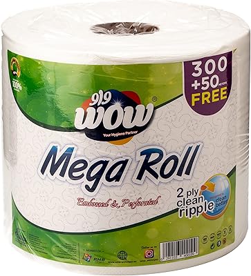 Wow maxi roll (plaid) 350 mètres, deux couches, 875 feuilles