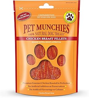 Aliment naturel pour chiens de pet munchies au goût de poitrine de poulet