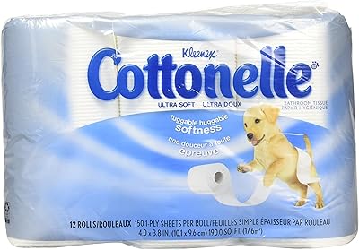 Papier hygiénique doux simple épaisseur kleenex cottonil - kim12456