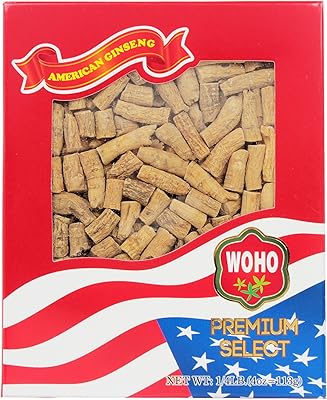 Woho ginseng américain #122.4 choc, moyen 4oz. boîte