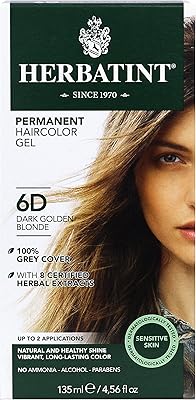 Teinture végétale sans ammoniaque herbatint 150 ml 6d blond doré foncé