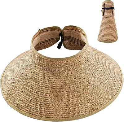 Chapeau de paille pliable pour femme upf 50+ à large bord chapeau au
