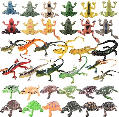 36 pack ensemble de pièces réaliste coloré tortue de mer faux plastique