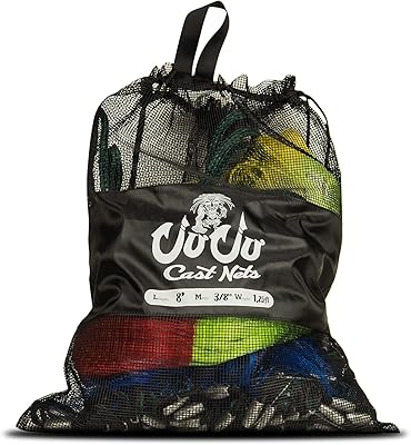 Sac de rangement pour filet en bois juju 16" x 20" - étiquette d'identification en maille robuste pour filets coulés, plage, pêche. Diaytar : Votre shopping, nos meilleurs prix