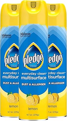 Nettoyant multi-surfaces anti-poussière et allergies pledge, citron, 275 g, 3 pièces