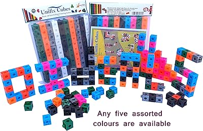 Cubes de comptage emboîtables univex stepparthus avec livret d'activités - 100,2 cm