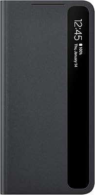 Samsung clear view smartphone cover ef-zg996 pour galaxy s21+ 5g, handy-hülle, extra dünn