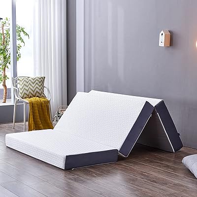 Matelas inofia tri fold en mousse à mémoire de forme gel simple, matelas