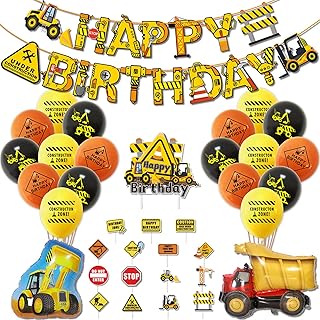 Fournitures de fête d'anniversaire de construction mère anna, fournitures de fête de construction