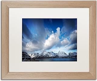 Pull weather par philippe sainte-laudy, blanc mat, cadre bouleau 16x20 pouces