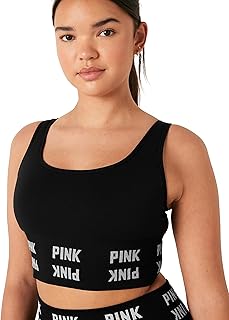 Soutien-gorge de sport rose sans couture à col ouvert, soutien-gorge légèrement rembourré à