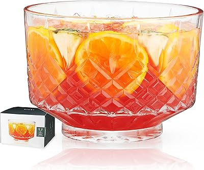 Bol en verre fiske vintage admiral crystal party - vaisselle à cocktail, passe