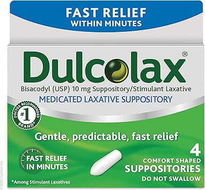 Glands laxatifs dulcolax 4 pièces