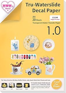 Papier autocollant transparent transor dream water slide (20 feuilles format a4) imprimable