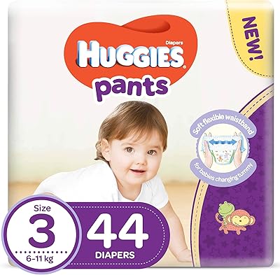 Couches huggies active pants - taille 3, 6-11 kg, 44 pièces