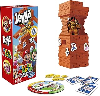 Jeu jenga super mario edition, jeu de tour à empiler des cubes