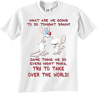 Série télévisée animaniacs pinkie and the brain t-shirt super lemon s à xxl