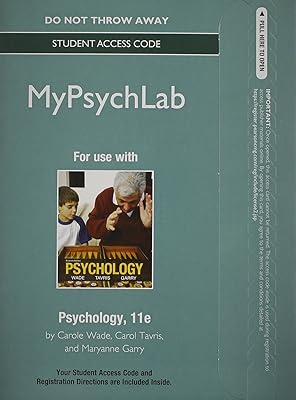 Nouveau mylab psychology sans pearson etext -- carte d'accès autonome -- pour la psychologie