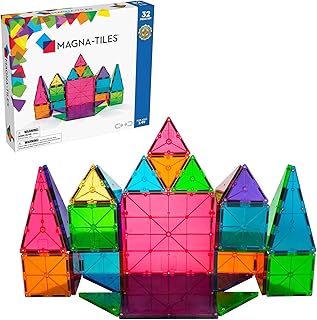 Magna tiles ensemble de toboggans de construction magnétiques de couleur claire pour enfants