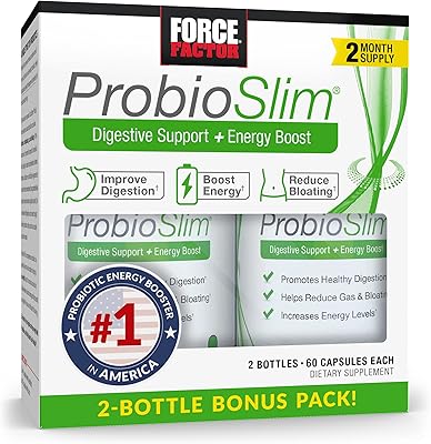 Supplément probiotique force factor pour femmes et hommes avec probiotiques et extrait