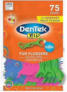 Outil de nettoyage des dents den tech pour enfants | élimine la nourriture