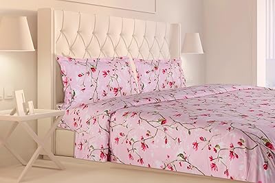Drap de lit double house & kinder 100 % coton avec 2 taies