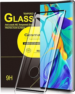 Protecteur d'écran en verre trempé à couverture complète pour samsung galaxy note 10
