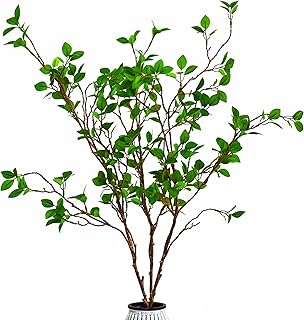 Felix 3 branches artificielles avec feuilles tiges vertes de 433" d'olivier pour remplissage