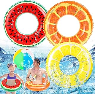 3 pièces anneaux de bain gonflables pour enfants et adultes 32,5 pouces flotteurs
