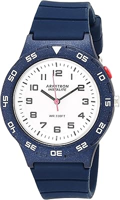 Montre armitron sport unisexe avec bracelet en silicone facile à lire, 25/6443