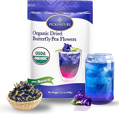 Thé en feuilles biologiques aux pois et papillons usda | 3,5 oz