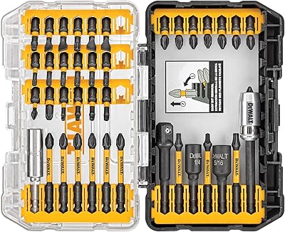 Jeu d'embouts de tournevis dewalt impact ready, flextork, 40 pièces (dwa2t40ir)